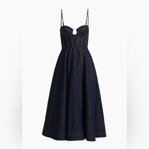 Zimmermann Crush Denim Corset Dress (Belt not included)